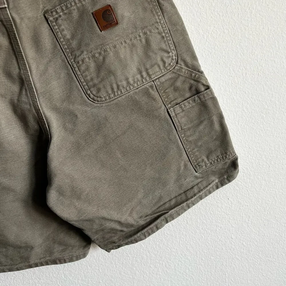 Carhartt B25 DES brown work wear carpenter shorts
